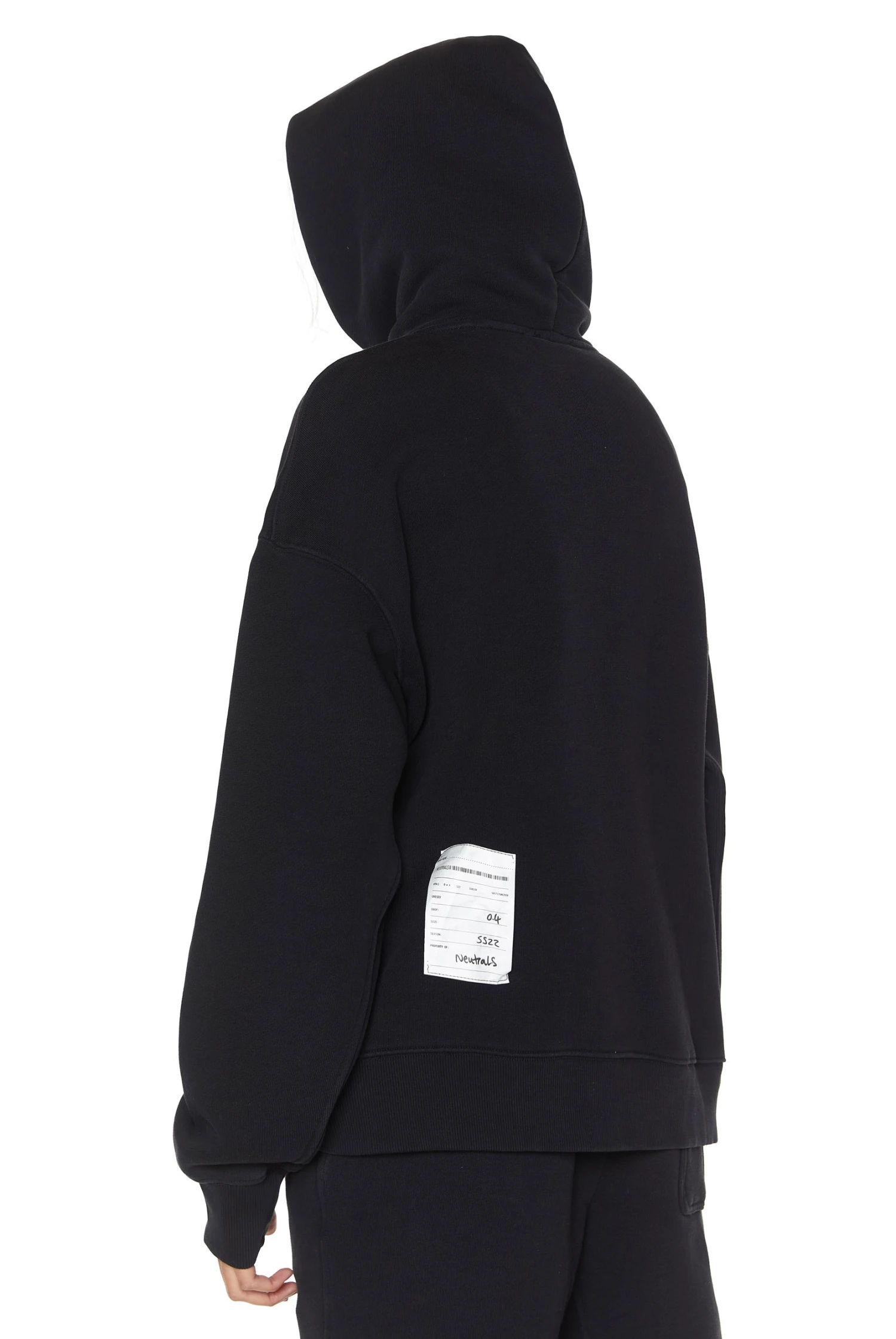 Jaded London NTRLS Dust Black Oversized Hoodie 6 Jaded London NTRLS Dust Black Oversized Hoodie - Image 4