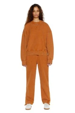 Jaded London NTRLS Rust Orange Crew Neck Sweatshirt -JADEDLDN Sales oversizedjumperw r 1 2e0ddf5b cd3e 4b9f b01e cd7917b8989f