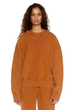 Jaded London NTRLS Rust Orange Crew Neck Sweatshirt