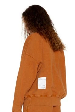Jaded London NTRLS Rust Orange Crew Neck Sweatshirt -JADEDLDN Sales oversizedjumperw r 4 f1aaab6b 55b2 4e5d 9280 c08ce3667404