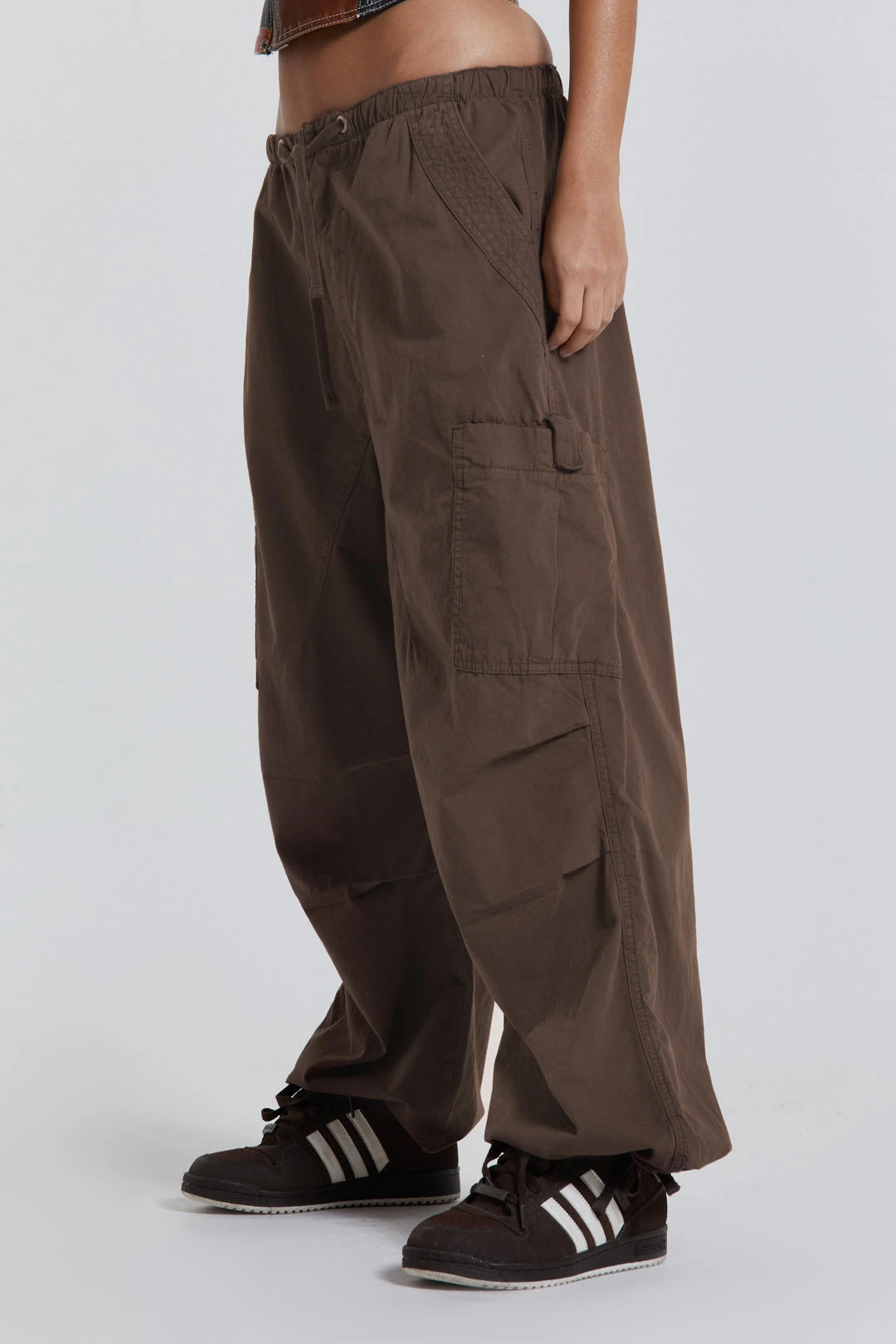 Jaded London Brown Parachute Cargo Pants 6 Jaded London Brown Parachute Cargo Pants - Image 4
