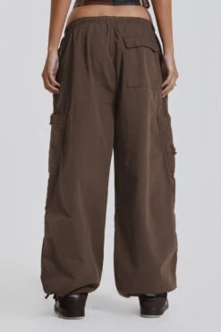 Jaded London Brown Parachute Cargo Pants 9 Jaded London Brown Parachute Cargo Pants -JADEDLDN Sales reshootsww0967
