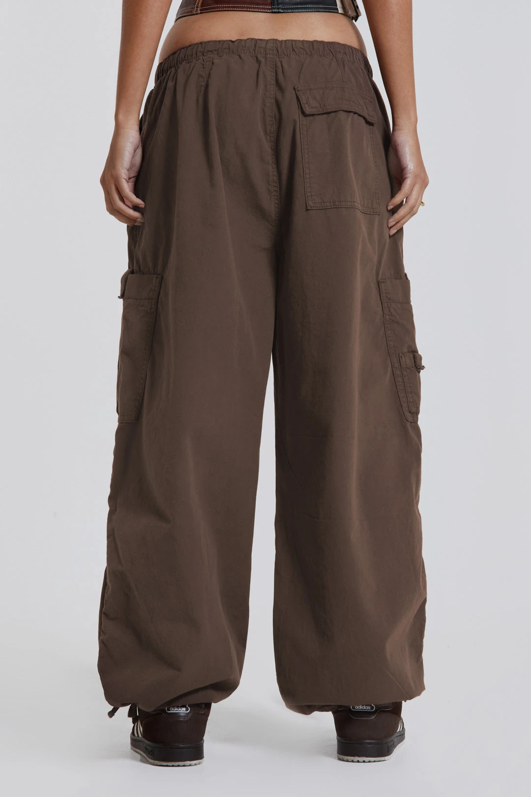 Jaded London Brown Parachute Cargo Pants 5 Jaded London Brown Parachute Cargo Pants - Image 3