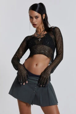 Jaded London Am:pm Pleated Mini Skirt