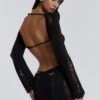 Jaded London Black Umbra Shredded Mini Dress -JADEDLDN Sales reshootsww2125