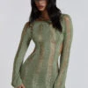 Jaded London Khaki Umbra Dress -JADEDLDN Sales reshootsww2257