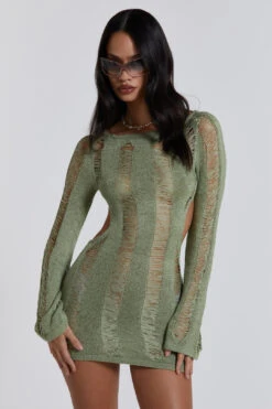 Jaded London Khaki Umbra Dress