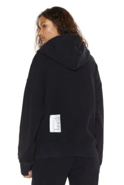 Jaded London NTRLS Dust Black Oversized Zip Through Hoodie -JADEDLDN Sales ziphoodiew bl 4 69f2fe0c 85cb 4b09 99fd 892a5deaf033