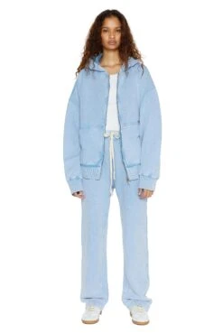 Jaded London NTRLS Powder Blue Oversized Zip Through Hoodie -JADEDLDN Sales ziphoodiew p 1 9bfdc7f2 a8d2 472c a39a a05484d7e093